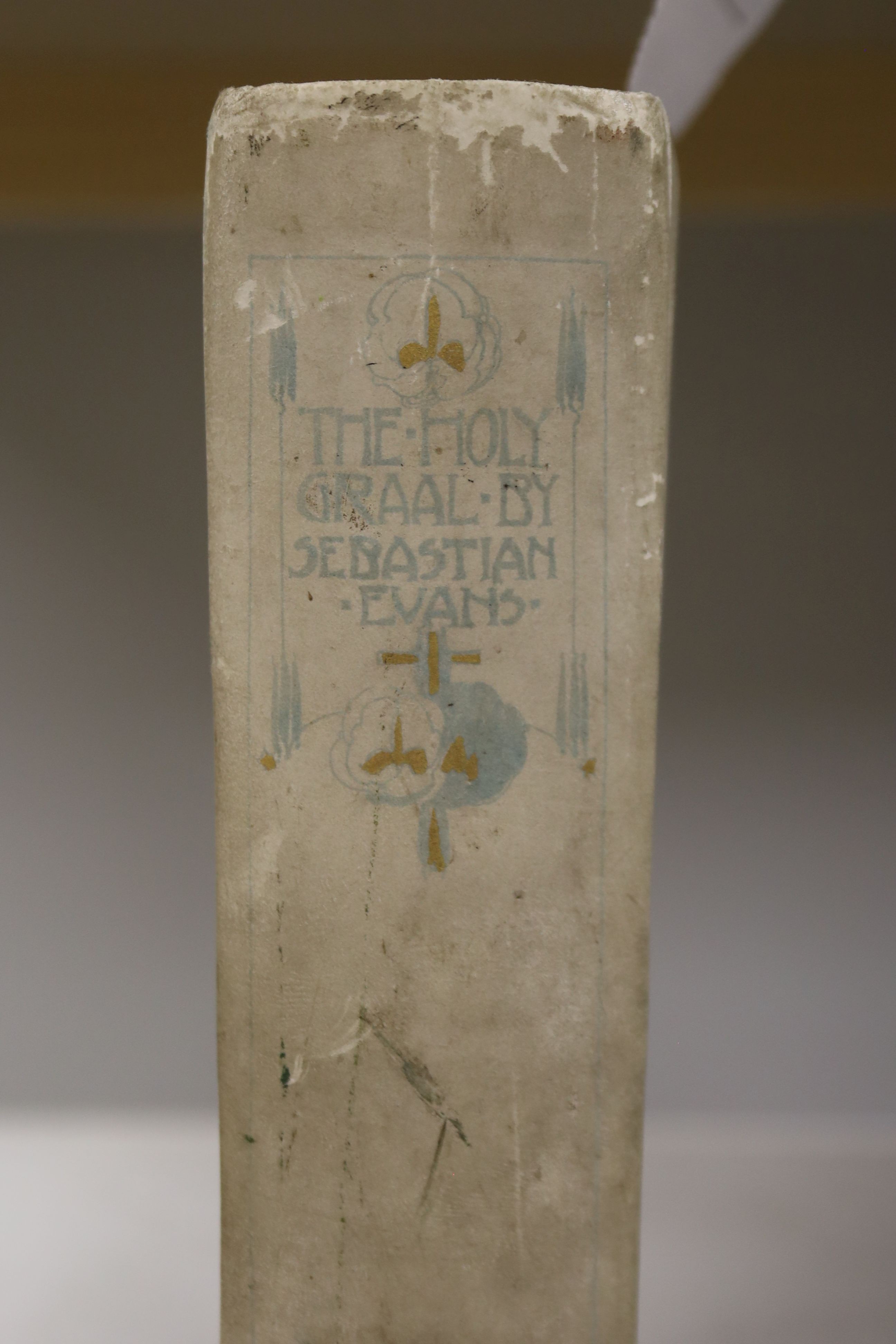Evans (Sebastian), The High History of the Holy Grail, illustrated by Jessie King, pictorial vellum, number 14 of the English edition, Dent [1903] and The Rubiayat of Omar Khayyam